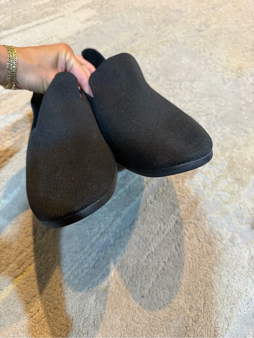 GLYPH Panther black knit Slip On loafers Casual Shoes 12